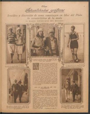 Sencillez y discreción de tonos constituyen en Mar del Plata la característica de la moda