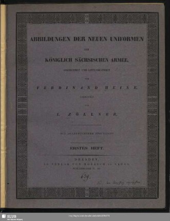 Die Abbildungen der neuen Uniformen der Königlich Sächsischen Armee