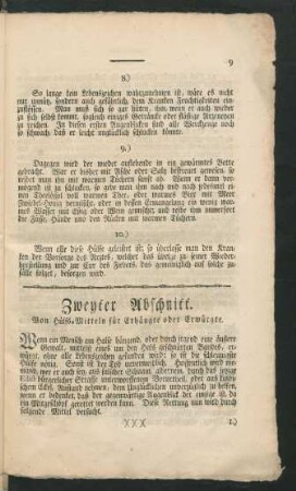 Zweyter Abschnitt. Von Hülfs-Mitteln für Erhängte oder Erwürgte