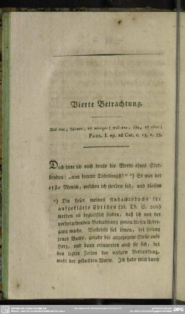 Vierte Betrachtung