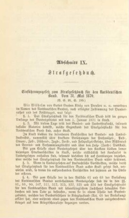 Abschnitt IX. Strafgesetzbuch