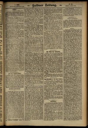 Zweite Ausgabe vom Mittwoch, den 05. Februar 1913.