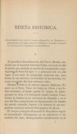 Resena histórica