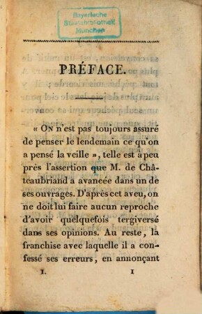 Chateaubriantiana : ou recueil de pensées, maximes, réflexions ..., T. 1