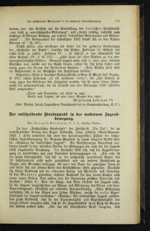 ¬Der¬ entscheidende Wendepunkt in der modernen Jugendbewegung