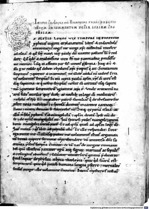 Commentaria in Esaiam (Buch I-IX) - BSB Clm 14101