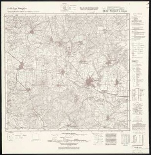 Meßtischblatt 5630 : Rodach b. Coburg, 1943 : Rodach b. Coburg. - Hrsg. 1906, einz. Nachtr. 1936. - 1:25000. - München: Hauptvermessungsabteilung, 1943. - 1 Kt.
