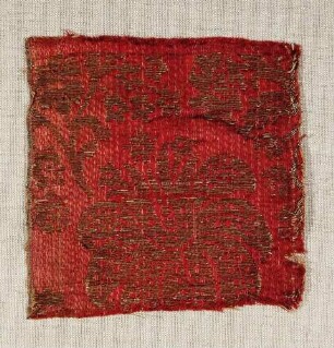 Fragment einer textilen Wandbespannung