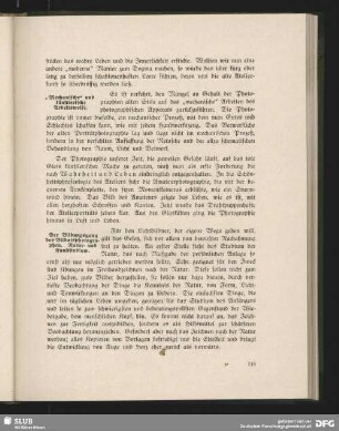 "Mechanische" und "künstlerische" Arbeitsweise