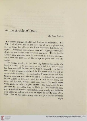 12: At the article of death