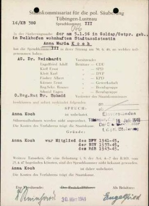 Koch, Anna Maria