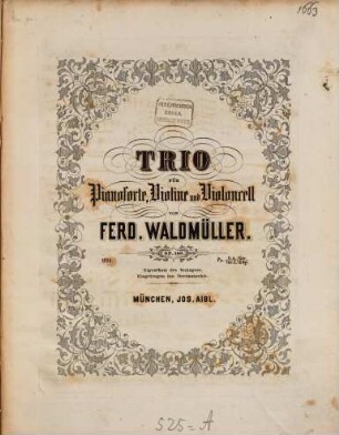 Trio für Pianoforte, Violine und Violoncell : op. 140