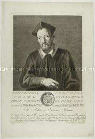Hüftbildnis des Historikers und Philologen Vincenzo Borghini