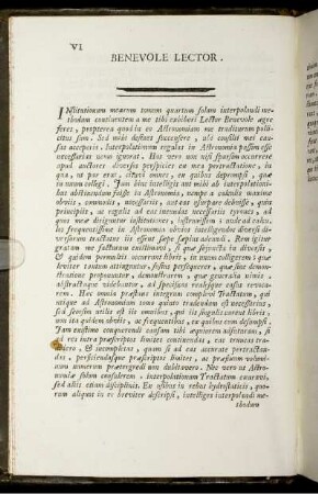 Benevole Lector.