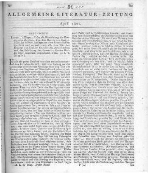 Savary, A. J. M. R.: Ueber die Hinrichtung des Herzogs von Enghien. Aufl. 4. Aus dem Franz. übers. v. Hullin. Leipzig: Zirges 1824