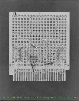 Platine eines Strahlablenkgerätes des Laboratoriums für Elektronik und Messtechnik (LEM)