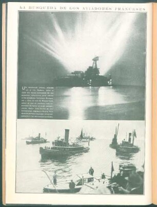 La busqueda de los aviadores franceses