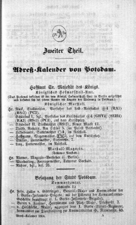 Hofstaat Sr. Majestät des Königs
