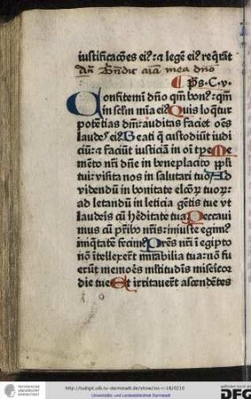 Psalmus cv.