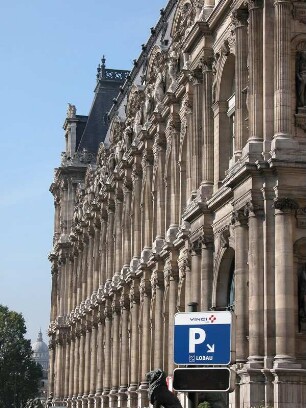 Rückfront des Pariser Rathauses, Hotel de Ville