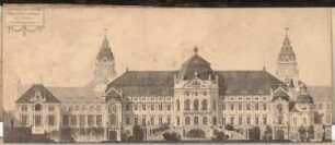 Prinzliches Palais, Berlin Schinkelwettbewerb 1901: Rückansicht