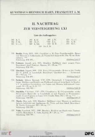II. Nachtrag (Nr. 363-375 & 349 & 770-791)