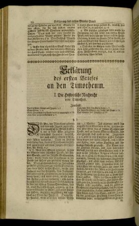 Erklärung des ersten Briefes Pauli an den Timotheum