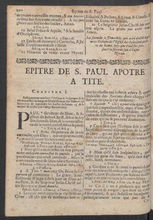 Epitre De S. Paul Apotre A Tite