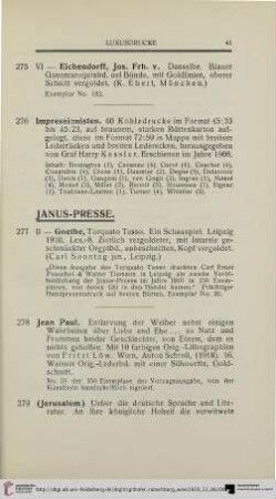 Janus-Presse (Nr. 277-284)