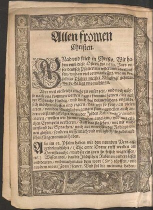 Allen fromen Christen.