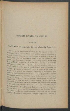 Rubén Darío en Chile - (Conclusión)