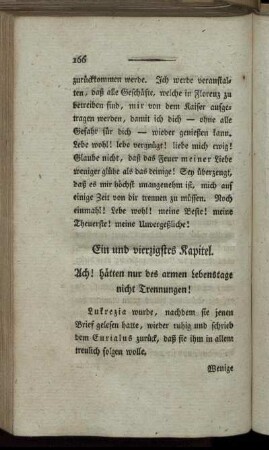 Ein und vierzigstes Kapitel. - Zwey und vierzigstes Kapitel.