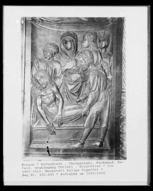 Relief: Grablegung Christi