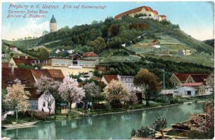 Freyburg a. d. Unstrut. Blick auf Gastwirtschaft Turnvater Jahns Haus. Besitzer L. Naumann.