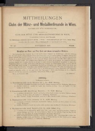N° 42. November 1893. Wien