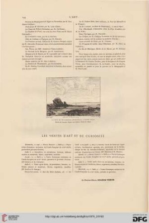 Les ventes d'art et de curiosité