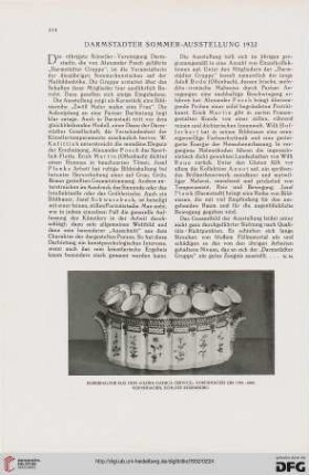 Darmstädter Sommer-Ausstellung 1932