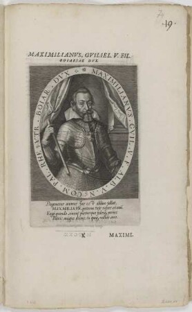 Bildnis des Maximilianvs I., Herzog von Bayern