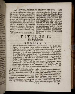 Titulus IV. De Usufructu