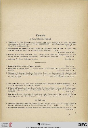 Keramik (Nr. 1-175)