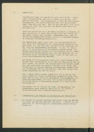 2. Schulpflicht