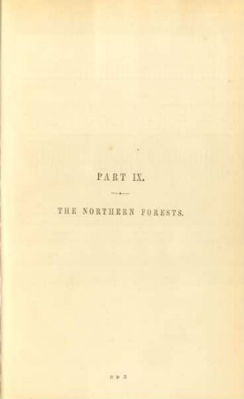 Part IX. The Northern forests