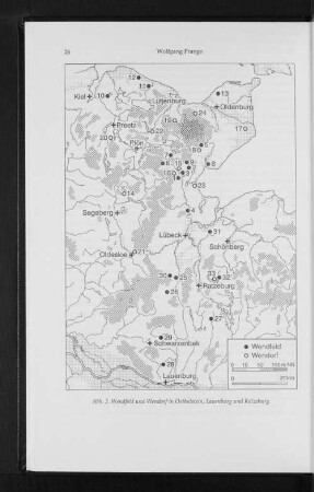 Abb. 3. Wendfeld und Wendorf in Ostholstein, Lauenburg und Ratzeburg.