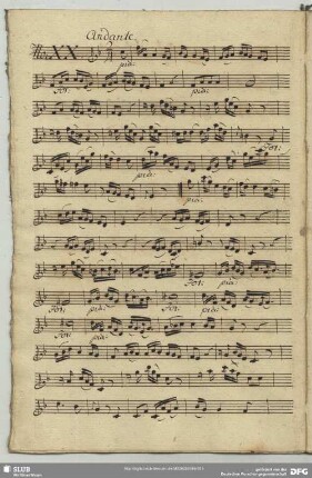 20. Anonymus, Andante, F-Dur