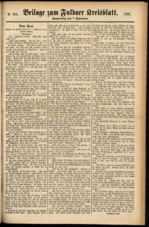 Zweite Ausgabe vom Donnerstag, den 07. September 1899.