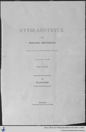 [1],2: Planscher [1-12]: Ettbladstryck fran femtonde arhundradet: bidrag till det äldre boktryckets historia; samlingen