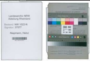Entnazifizierung Heinz Niepmann , geb. 02.01.1920 (Schriftsteller)