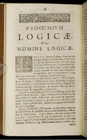 Prooemium Logicae.
