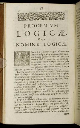 Prooemium Logicae.