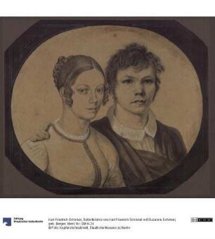 Selbstbildnis von Karl Friedrich Schinkel mit Susanne Schinkel, geb. Berger